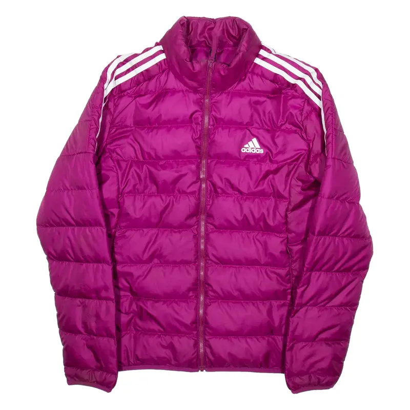 ADIDAS Womens Puffer Coat Purple M