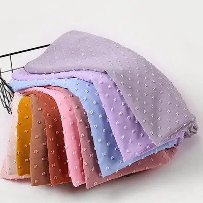 Fashion Pearl Chiffon Pompom Hijab Scarf