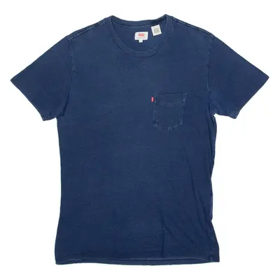 LEVI'S Denim Look Mens T-Shirt Blue M