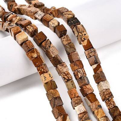 Natural Picture Jasper Beads Strands
