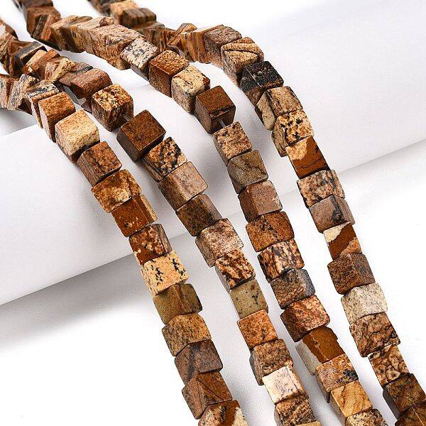 Natural Picture Jasper Beads Strands