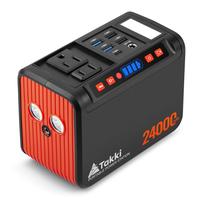 Takki Portable Power Station 88Wh Lithium Battery Solar Generator Power Bank with 120W Peak AC Outlet Battery Backup for Camp...