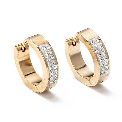 304 Stainless Steel Huggie Hoop Earrings