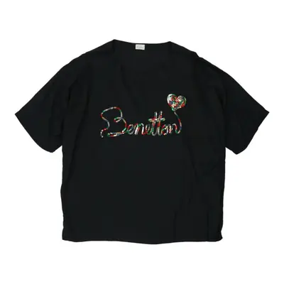 Benetton Top - 2XL Black Viscose | Size: xx-large