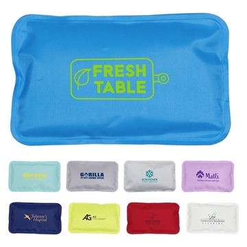 100 Custom Rectangle Nylon-Covered Hot Cold Pack - FDA Compliant