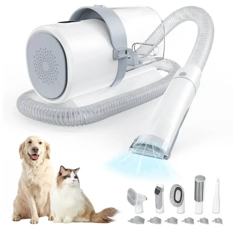 Dog Grooming Vacuum, 2.5L Dog Vacuum Brush for Shedding Grooming, 4-in-1 Pet Grooming Vacuum, Dog Hair Vacuum Groomer, 2.5L L...