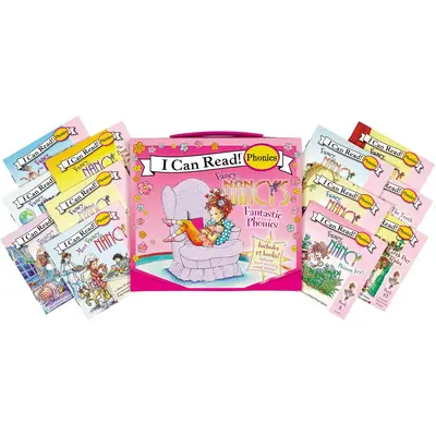 Fancy Nancy's 12-Book Fantastic Phonics Fun!: Includes 12 Mini-Books Featuring Short and Long Vowel Sounds (My First I Can Re...
