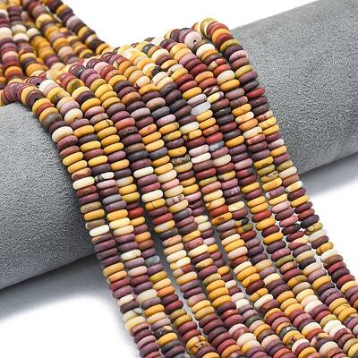 Frosted Natural Mookaite Beads Strands