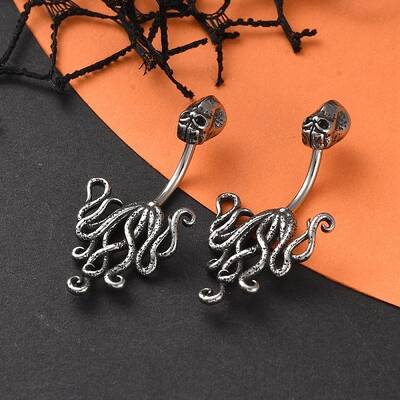Octopus 316 Surgical Stainless Steel Belly Button Rings