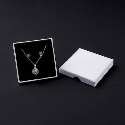 Paper with Sponge Mat Necklace Boxes