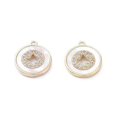 Rack Plating Brass Shell Pendants