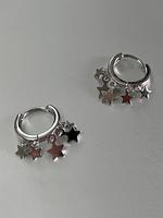 Y2K Style Star Design Hoop Earrings, Fashionable Jewelry for Women for Party & Daily Decor, Trendy All-match & Exquisite Jewe...