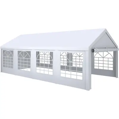 YITAHOME 20x40 ft Party Tent Outdoor Wedding Event Shelters Heavy Duty Upgraded Galvanized Canopy with Large White Roof, Remo...