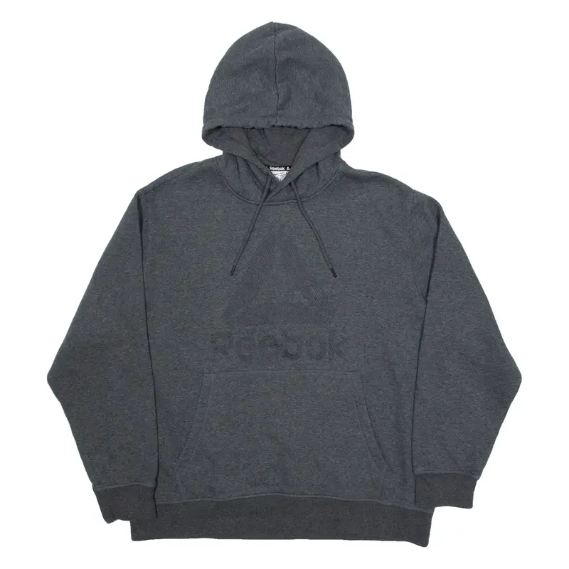 REEBOK Mens Grey Hoodie 2XL