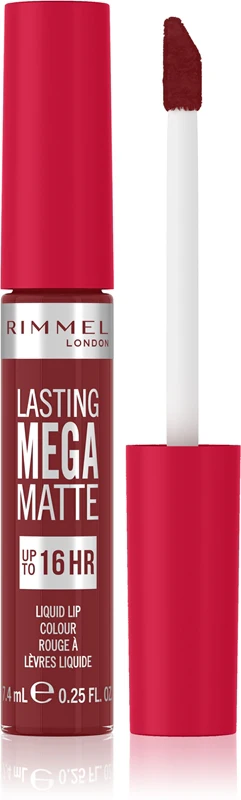 Rimmel Lasting Mega Matte Liquid Lipstick 7.4ml Ruby Passion