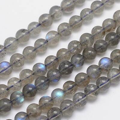 Natural Labradorite Round Bead Strands