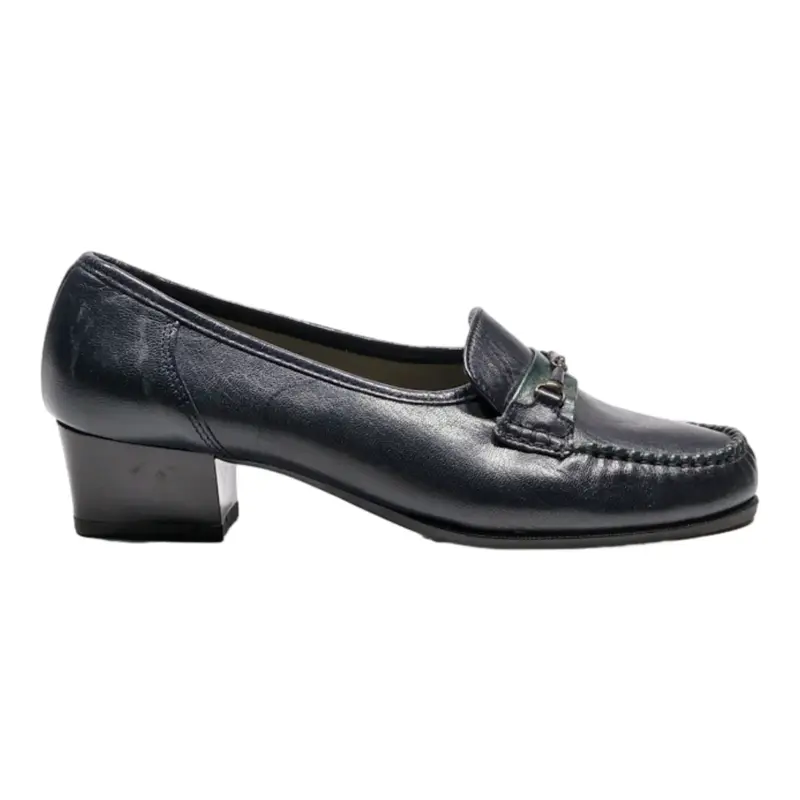 DORNDORF Loafer Shoes Blue Leather Womens UK 4.5