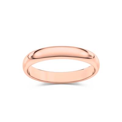 Veda Wedding Band | 18K Rose Gold 3mm