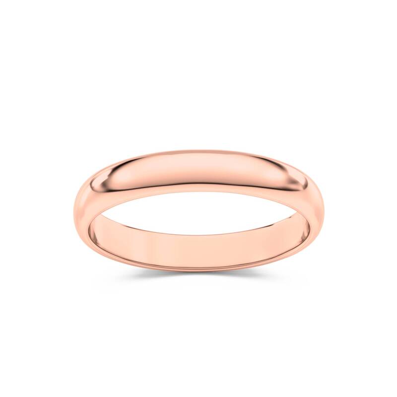 Veda Wedding Band | 18K Rose Gold 3mm