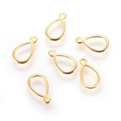 304 Stainless Steel Open Charms