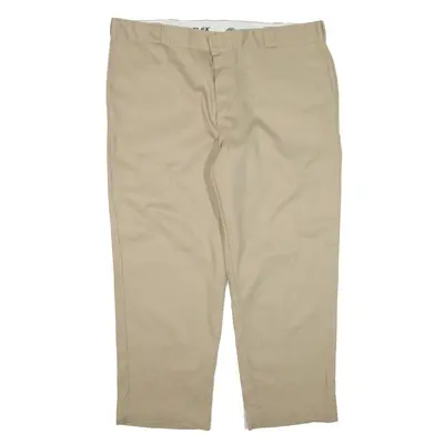 DICKIES 874 Workwear Trousers Beige Regular Straight Mens W42 L27