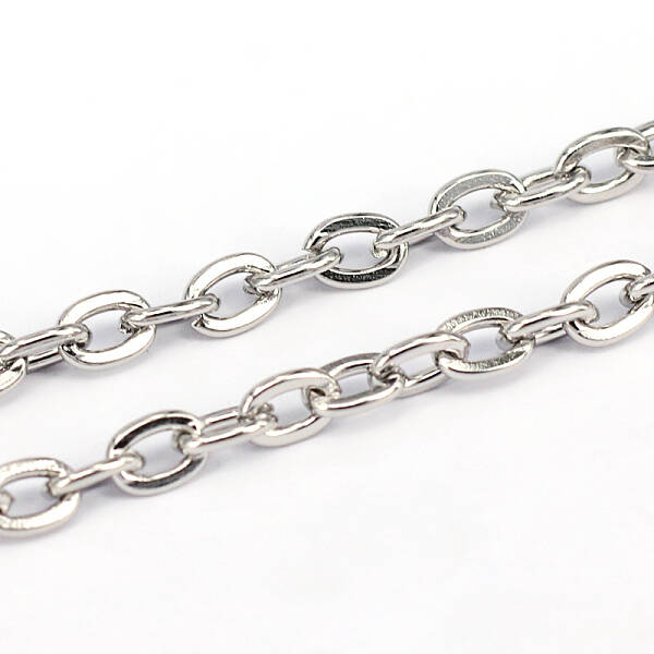 Non-Tarnish 3.28 Feet 201 Stainless Steel Cable Chains