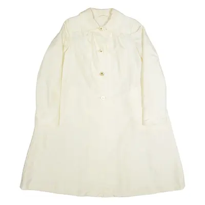 DU PONT Womens Trench Coat Cream 90s M