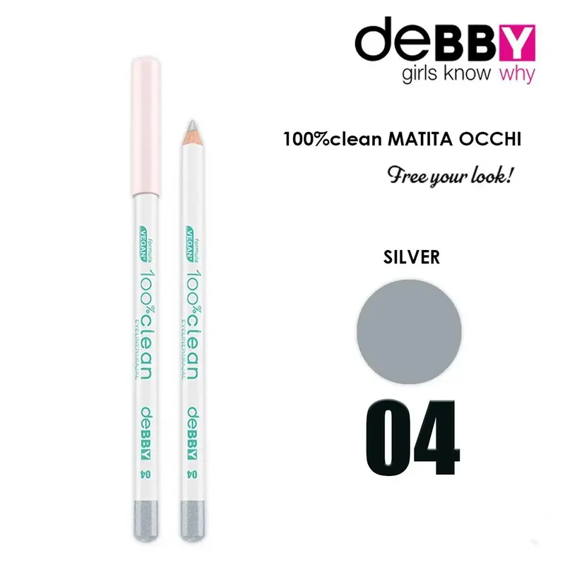 Debby 100% eye pencil clean 4 silver