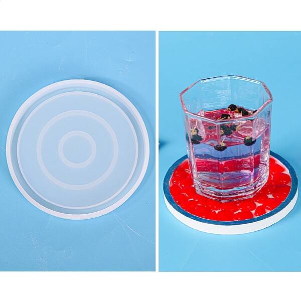 DIY Round Coaster Silicone Molds