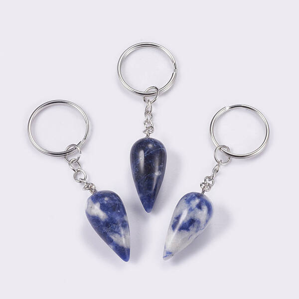 Natural Sodalite Keychain