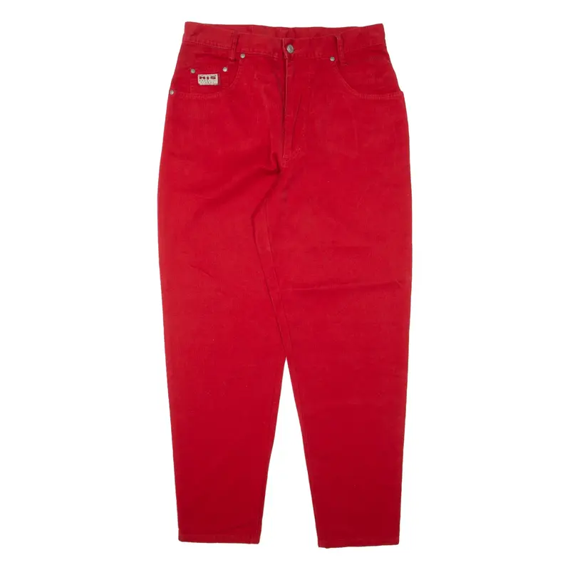 H.I.S Jeans Red 90s Denim Regular Mom Womens W32 L29