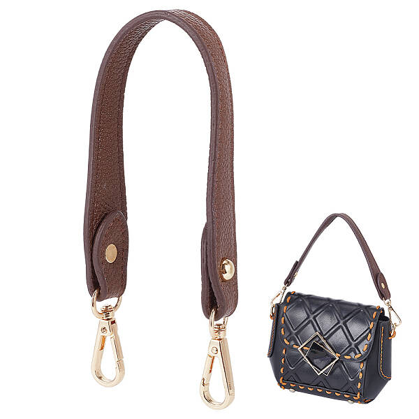 Litchi Texture PU Leather Wide Bag Handles