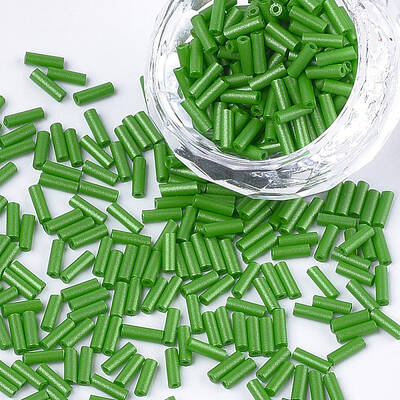 Baking Paint Glass Bugle Beads