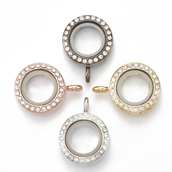 Alloy Magnetic Locket Pendants