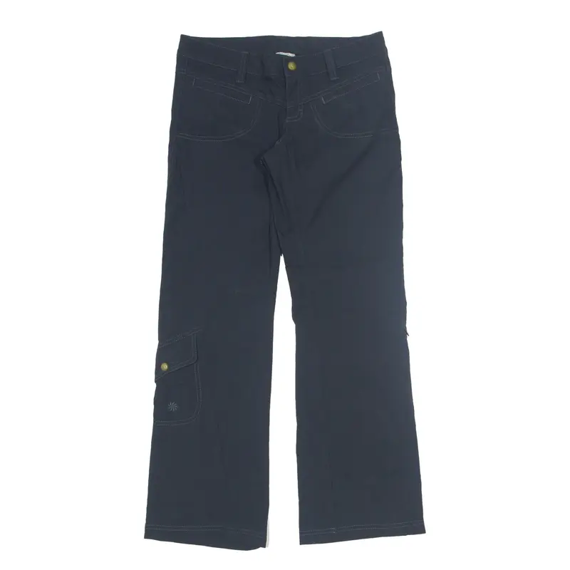ATHLETA Trousers Black Regular Bootcut Nylon Womens W28 L28