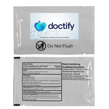 150 Custom Individual Antibacterial Wipes - Sanitizing