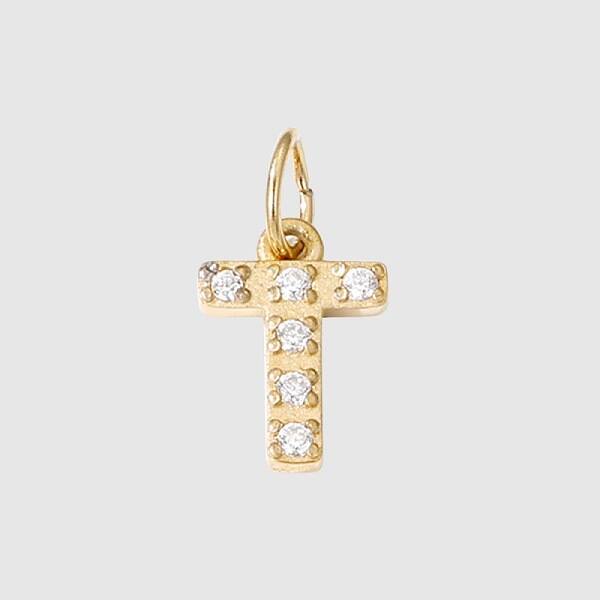 Stainless Steel Cubic Zirconia Pendants with Jump Rings