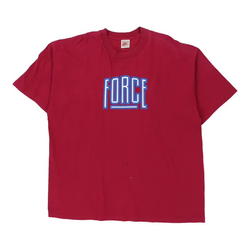 Nike T-Shirt - XL Red Cotton