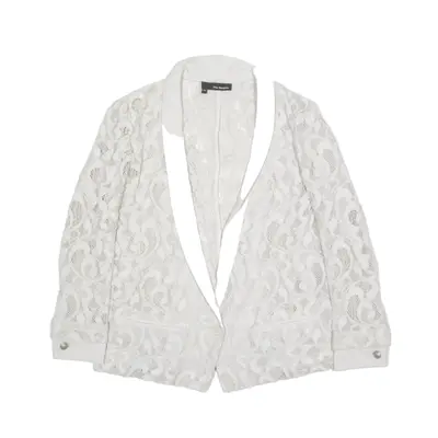 THE KOOPLES Lace Blazer Jacket White Floral Womens S