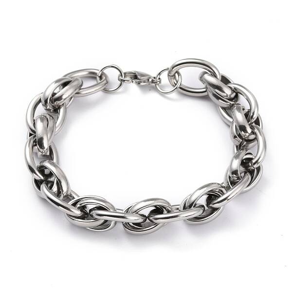 Tarnish Resistant 304 Stainless Steel Rope Chain Bracelets