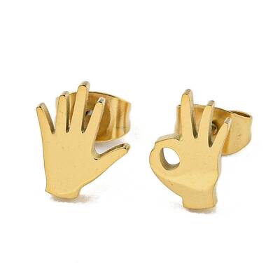 304 Stainless Steel Stud Earrings