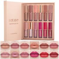 HANDAIYAN 12Pcs Velvet Matte Lipstick Set - 24H Waterproof & Quick-Drying Lip Stain Kit, Non-Stick Cup Nude Shades for Women'...