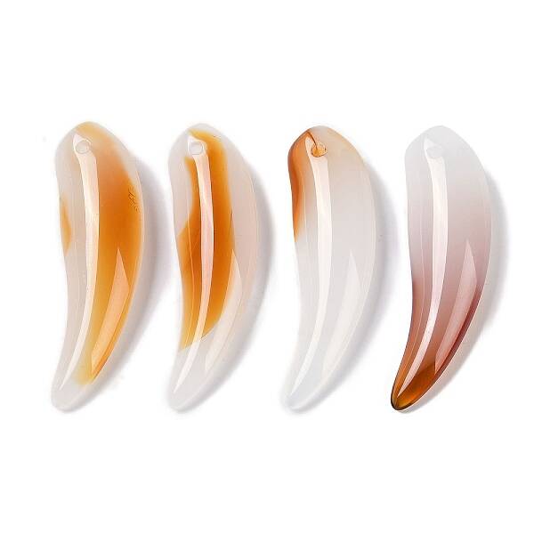 Transparent Spray Painted Glass Pendants
