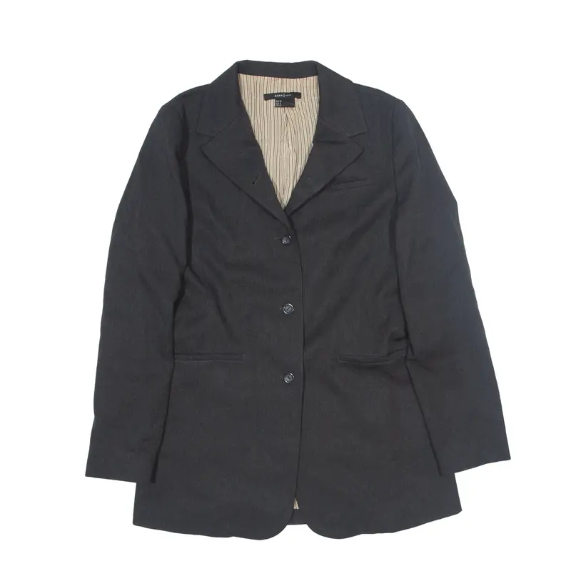 ZARA BASIC Blazer Jacket Grey Womens S