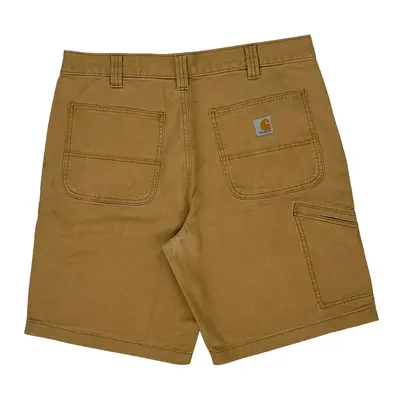 Relaxed Fit Carhartt Cargo Shorts - 35? Waist Beige Cotton