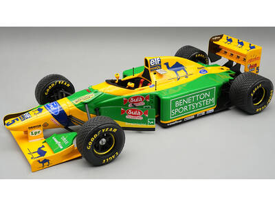 Benetton B193B #5 Michael Schumacher 2nd Place Formula One F1 British GP (1993) Mythos Series with Display Case Limited E...