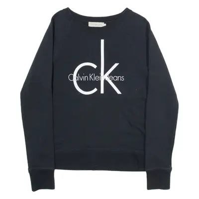CALVIN KLEIN JEANS Womens Sweatshirt Black M