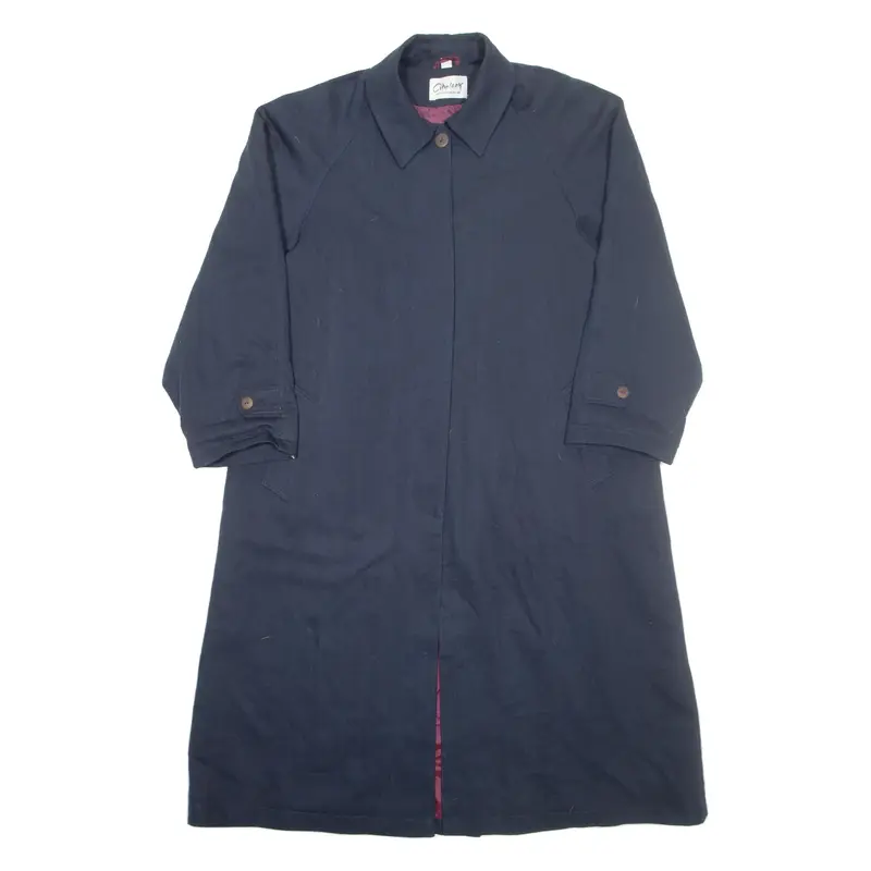 H&M Womens Trench Coat Blue S