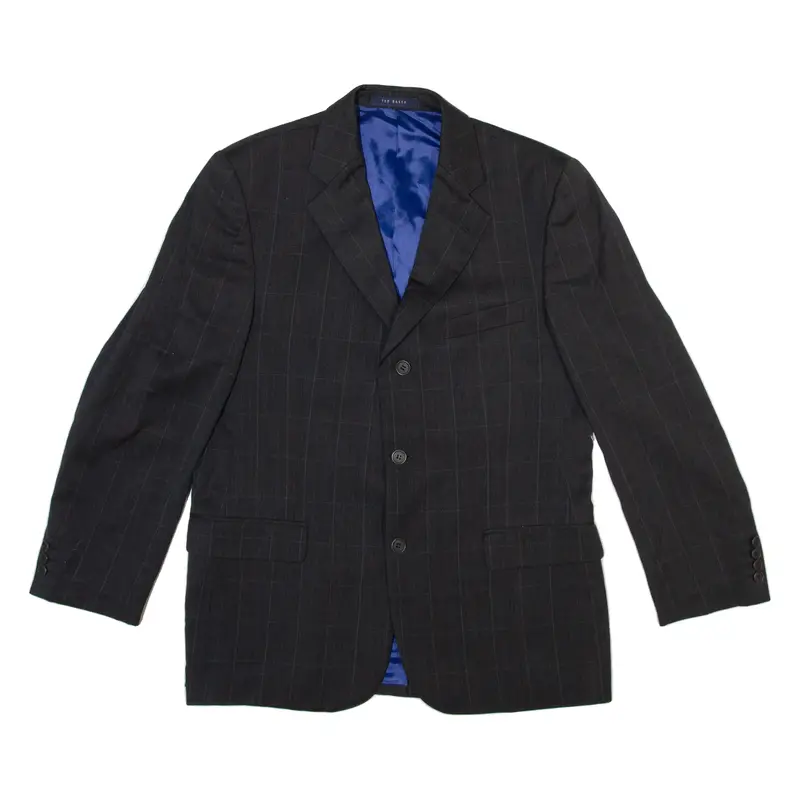 TED BAKER Mens Blazer Jacket Black Check M