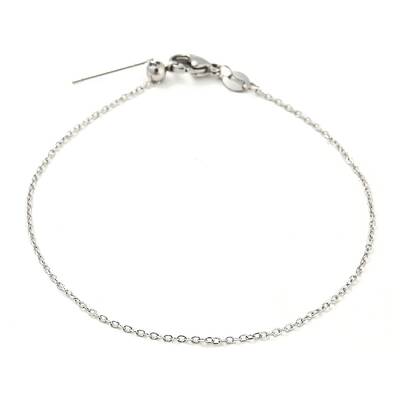 Non-Tarnish 304 Stainless Steel Add a Bead Adjustable Cable Chains Bracelets for Women